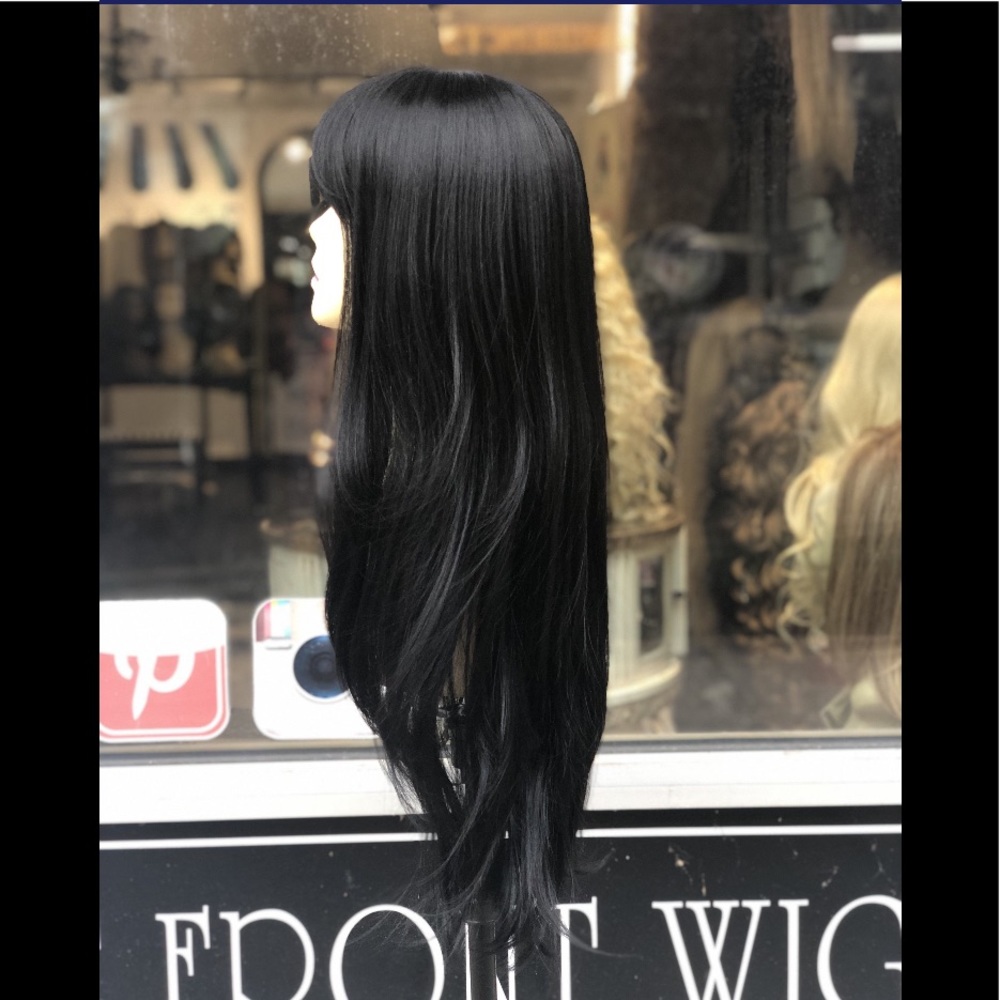 Long Black bangs Wig 2020 hairstyle Tesswigs #1 - Picture 8 of 8